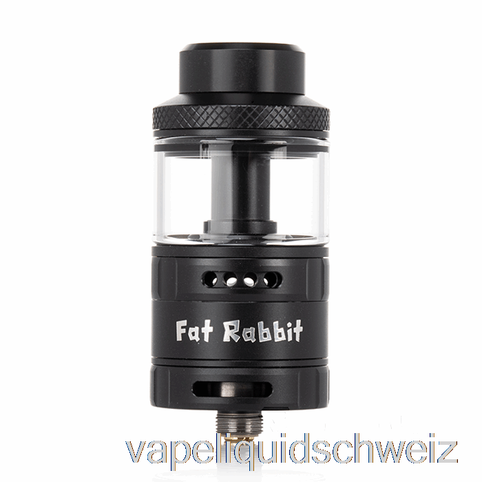 Hellvape Fat Rabbit Solo 25mm RTA Mattschwarz Vape Liquid E-Liquid Schweiz